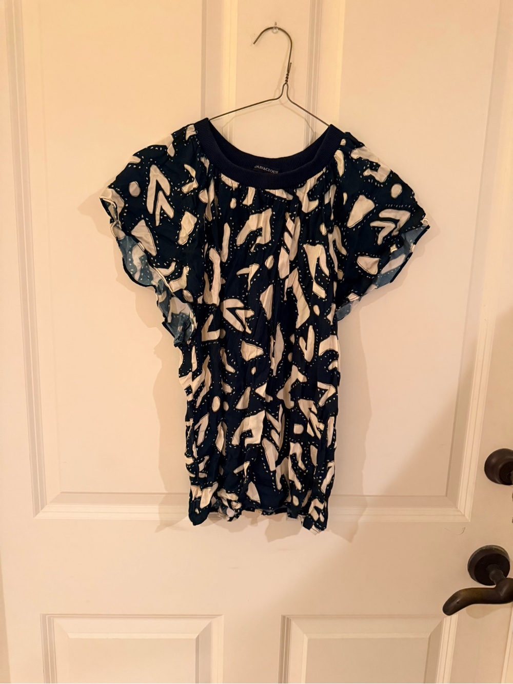 Olivaceous Matching shirt and shorts Set black and cream Printed